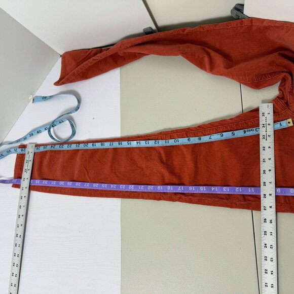 Pilcro & The Letterpress Pant Womens Sz 25 Rust Red Corduroy Fit/Stet Low Skinny - Picture 6 of 12